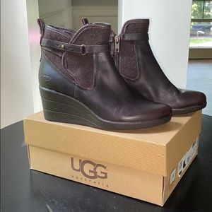 UGG Waterproof Wedge Booties